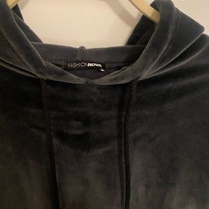 Fashionova velour hoodie